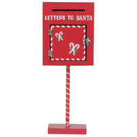 Cassetta Postale Per Letterina di Babbo Natale in Metallo Buca Lettere Natalizia