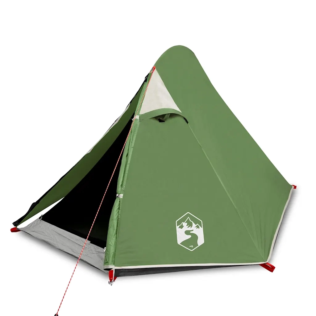 Tenda da Campeggio a Cupola per 2 Persone-Tenda per Escursionismo Verde Impermeabile 673037