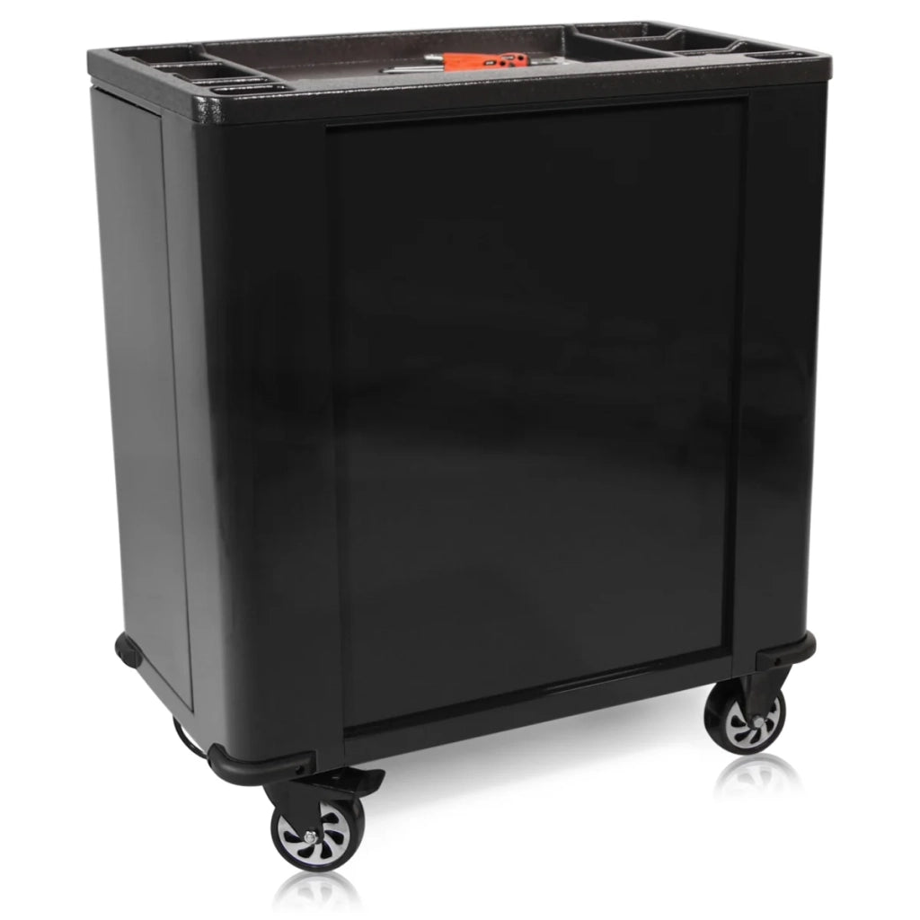 Carrello portautensili con alette laterali Pro Series nere