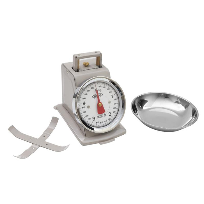 MAURY'S BILANCIA DA CUCINA IN ACCIAIO DA 5 KG DIAMETRO PIATTINO 16 CM