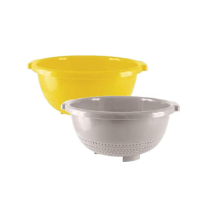 KIT SET 2 PZ MAURY'S SCOLAPASTA IN PLASTICA COLORATO MARE 26CM CHIC