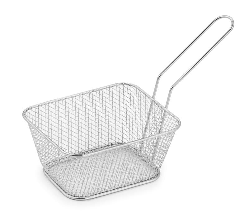 MAURY'S CESTINO CON MANICO PER FRITTI REALIZZATO IN ACCIAIO INOX