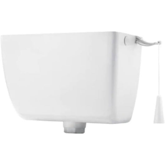 Cr cassetta di scarico in pvc alta senza tubo - bianca