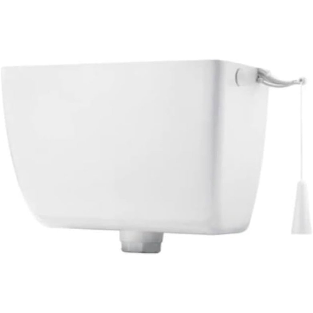 Cr cassetta di scarico in pvc alta senza tubo - bianca