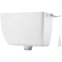 Cr cassetta di scarico in pvc alta senza tubo - bianca