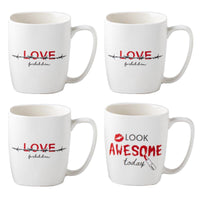 MAURY'S TAZZA KISS CON DECORO ASSORTITO DA 390 CC