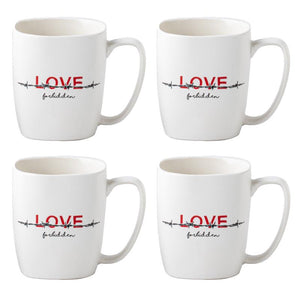 MAURY'S TAZZA KISS CON DECORO ASSORTITO DA 390 CC