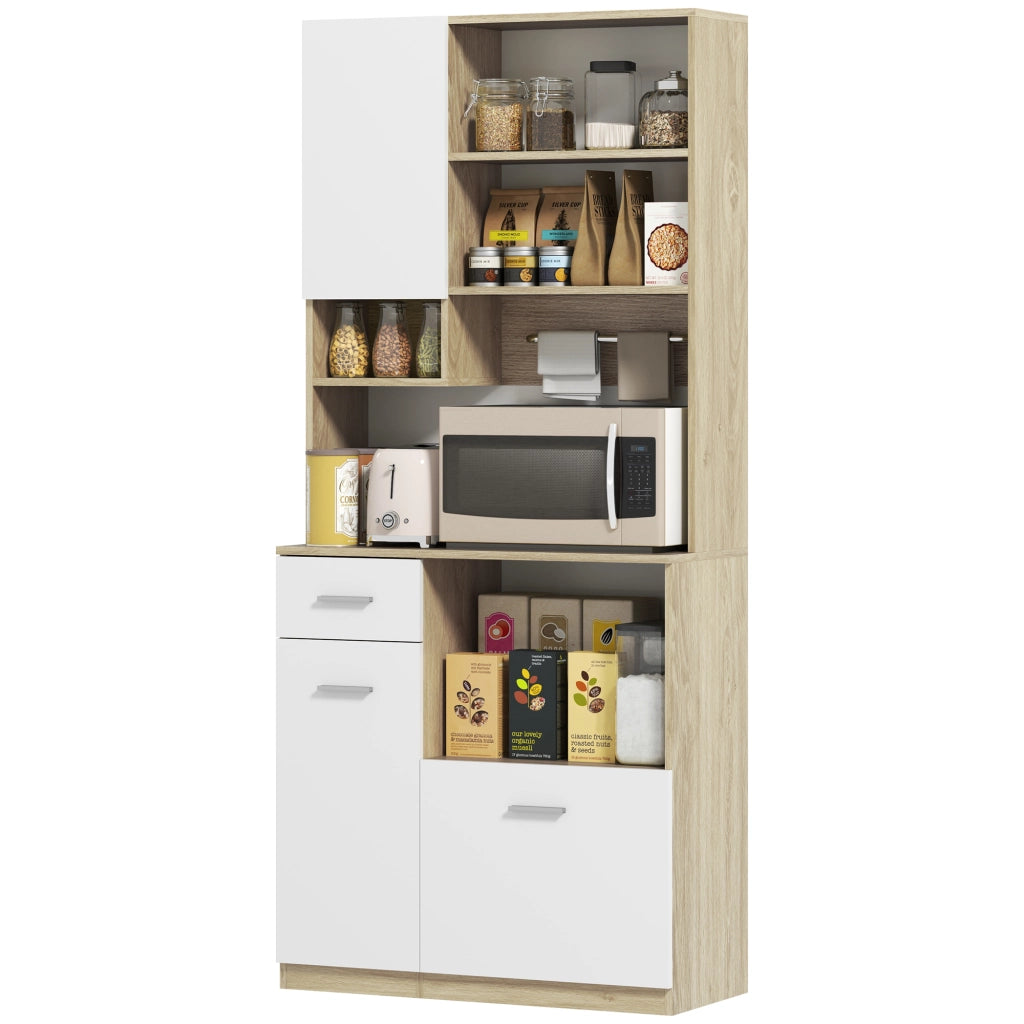Armadio da cucina ¨C zephmum ¨C bianco legno 90x200x40
