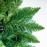 Albero di Natale Verde Canberra 210 cm Foltissimo con 1256 Punte Rami Innesto