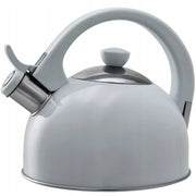 Bollitore a gas/induzione KADAX con fischietto, 1,7 l, acciaio tradizionale, grigio