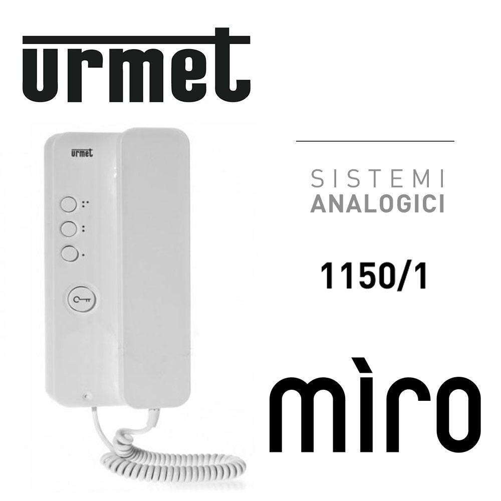 Urmet 1150/1 - Citofono con tasto apriporta e tasto supplementare