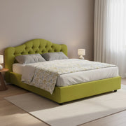 Letto Matrimoniale Aly, Letto Matrimoniale Sfoderabile Made in Italy, Verde