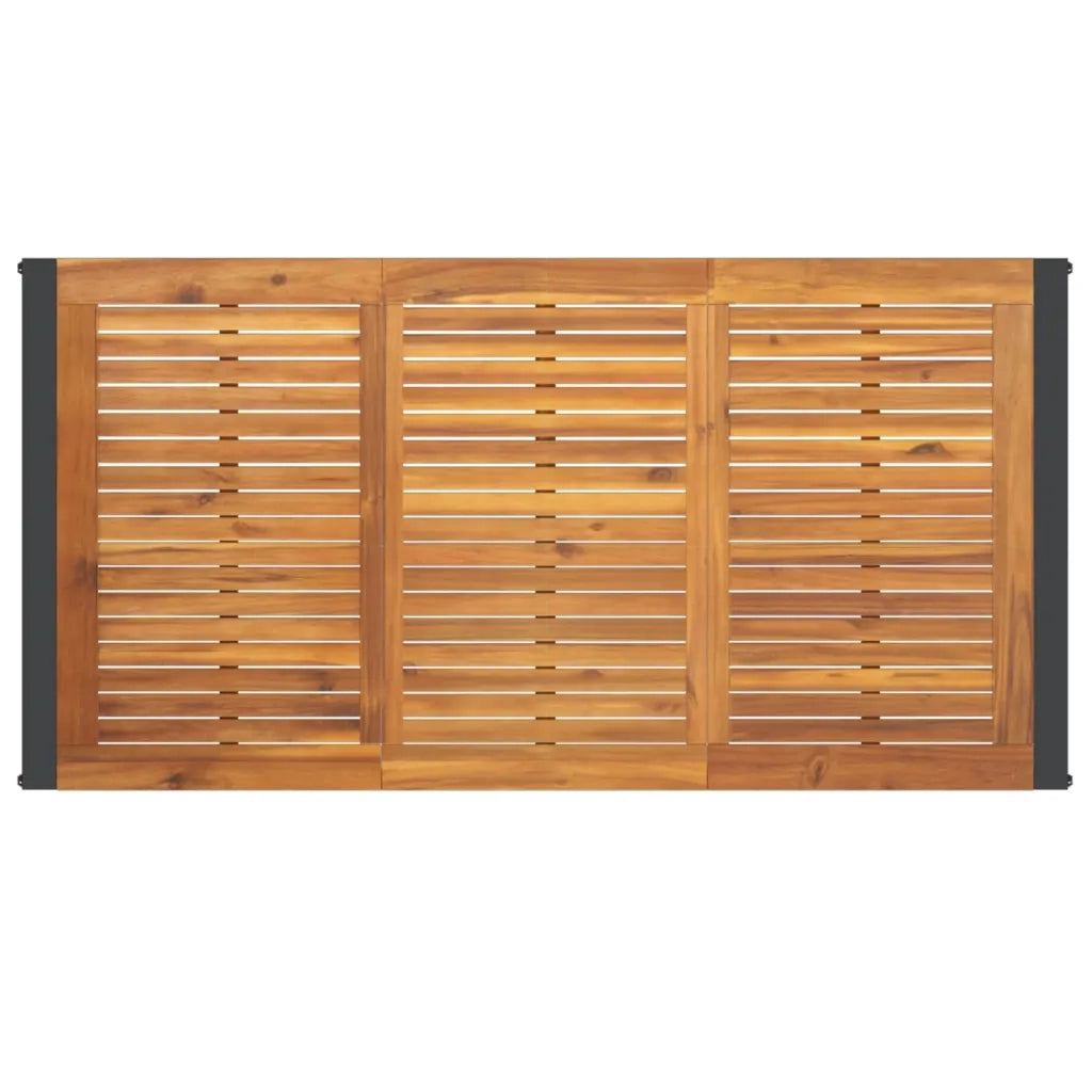 Tavolo Giardino con Gambe a U 160x80x75cm Legno Massello Acacia 319516