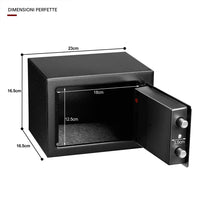 Cassaforte a Muro Numerica Digitale Elettronica 23x17x17cm Sicurezza Casa Hotel