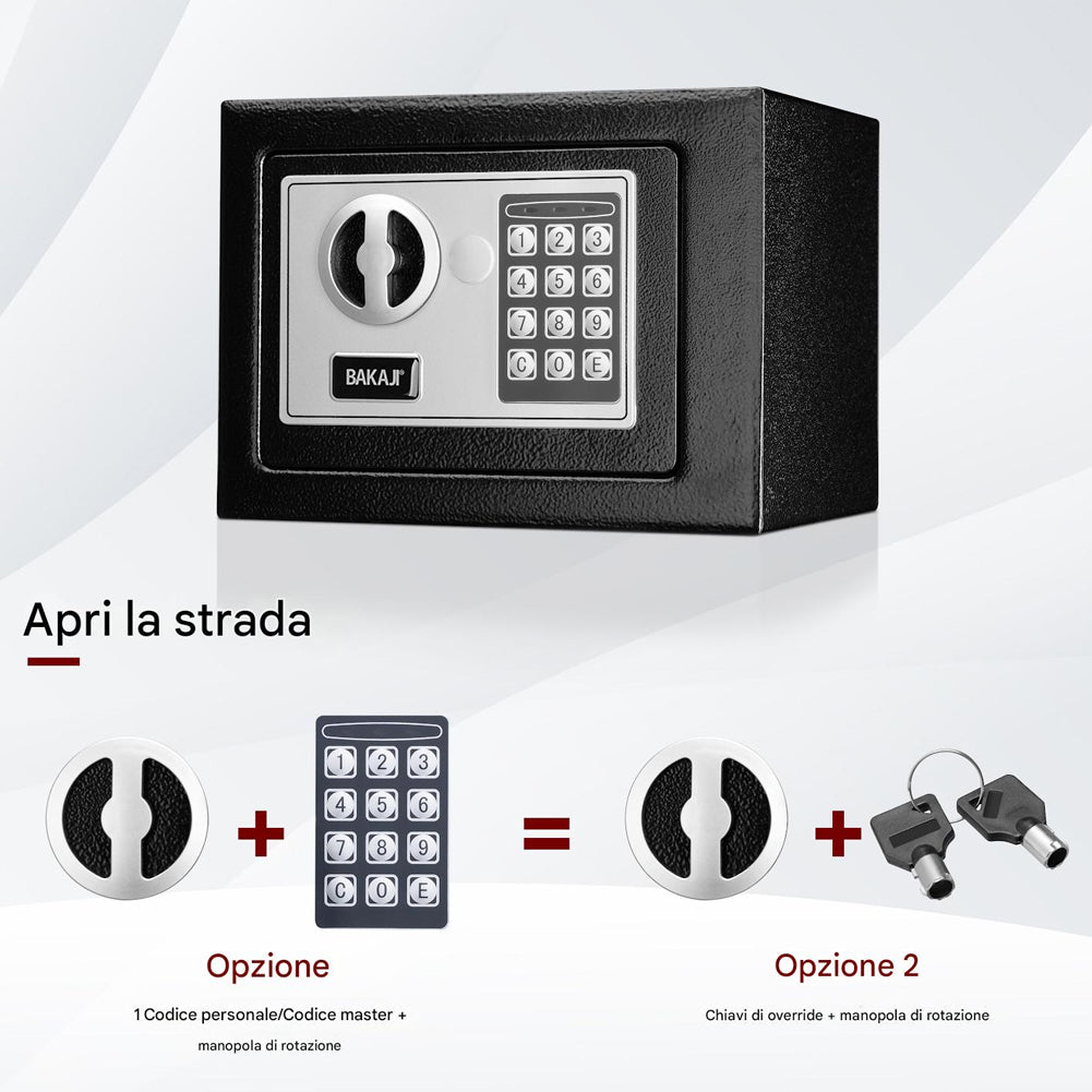 Cassaforte a Muro Numerica Digitale Elettronica 23x17x17cm Sicurezza Casa Hotel