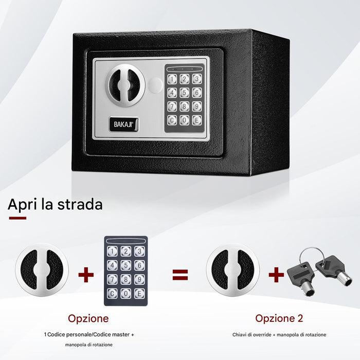 Cassaforte a Muro Numerica Digitale Elettronica 23x17x17cm Sicurezza Casa Hotel