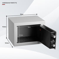 Cassaforte a Muro Numerica Digitale Elettronica 23x17x17cm Sicurezza Casa Hotel