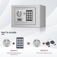Cassaforte a Muro Numerica Digitale Elettronica 23x17x17cm Sicurezza Casa Hotel