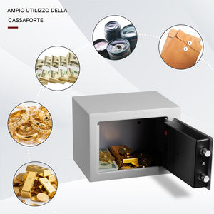 Cassaforte a Muro Numerica Digitale Elettronica 23x17x17cm Sicurezza Casa Hotel