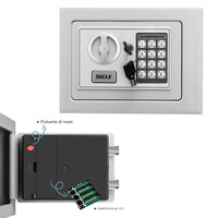 Cassaforte a Muro Numerica Digitale Elettronica 23x17x17cm Sicurezza Casa Hotel