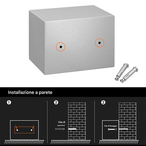 Cassaforte a Muro Numerica Digitale Elettronica 23x17x17cm Sicurezza Casa Hotel