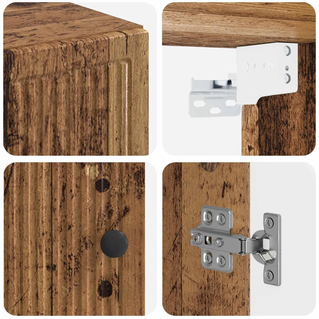 Armadio da bagno a muro EDE Legno antico 30 x 31 x 59 cm 895933