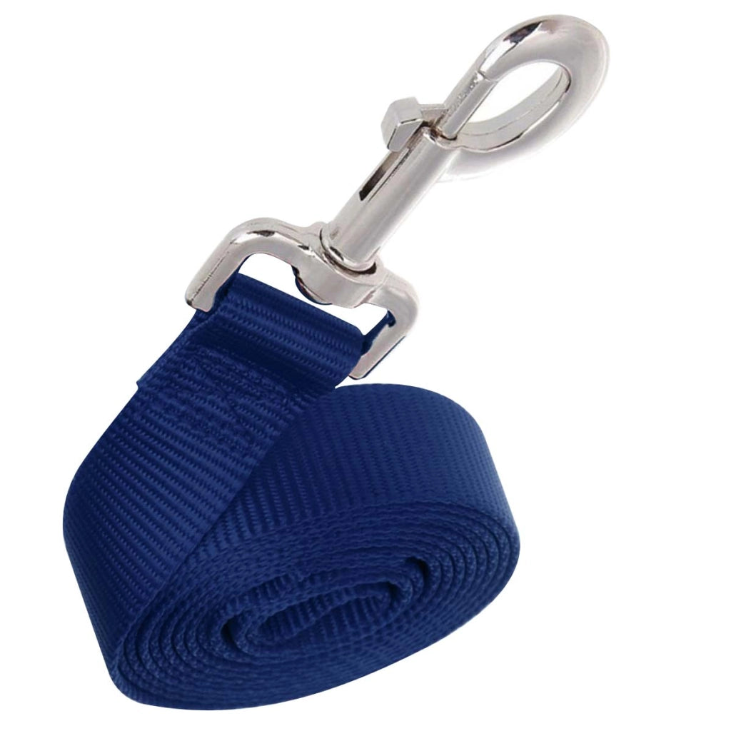 Guinzaglio per cani XL 120 cm in nylon confortevole e resistente con moschettone Blu marina Inny
