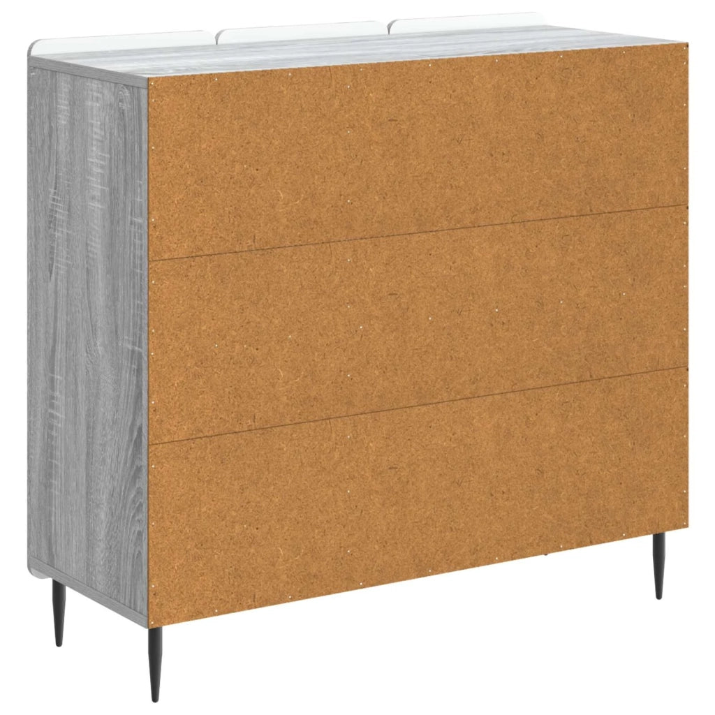Credenza Grigio Sonoma 89 x 34,5 x 82 cm Legno ingegnerizzato 894421