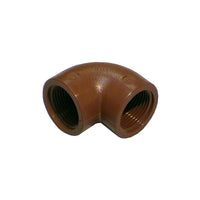 Gomito a 90° ff in pp marrone