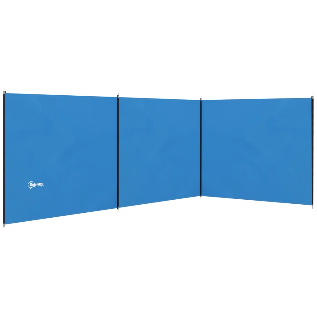 Paravento da giardino pieghevole ¨C zephmum ¨C Blu 540x150 cm