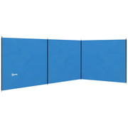 Paravento da giardino pieghevole ¨C zephmum ¨C Blu 540x150 cm