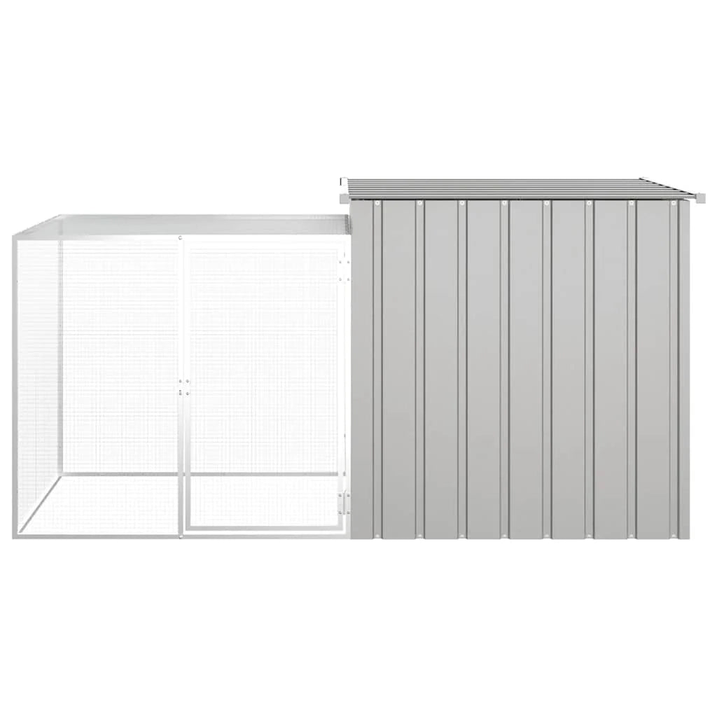 Gabbia per polli 200 x 91 x 100 cm acciaio zincato grigio 02_0041656