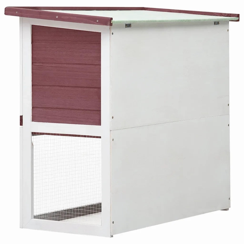 Conigliera per Esterni con 1 Porta Marrone in Legno cod mxl 54530