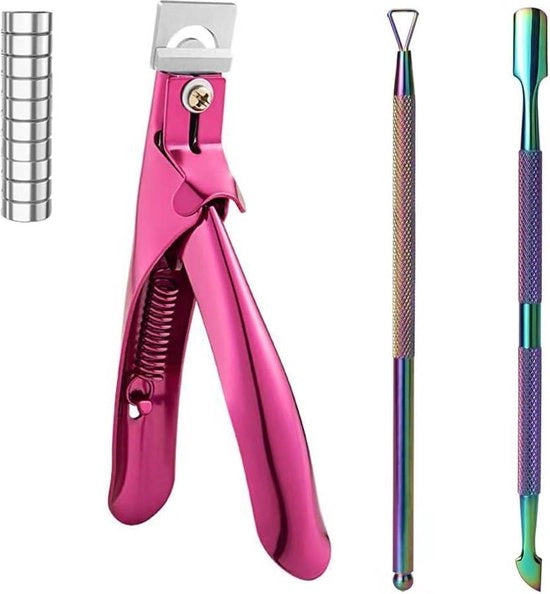 Taglieri per unghie in gel - 4 pezzi taglieri per unghie professionali - cutter per unghie in gel con 10 magneti - accessori per unghie in gel manicure cutter per unghie in gel per unghie in gel.