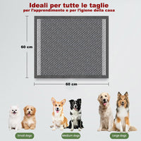 120 x Traversine per Cani tappetini igienici con adesivi Carboni attivi 60x60 cm