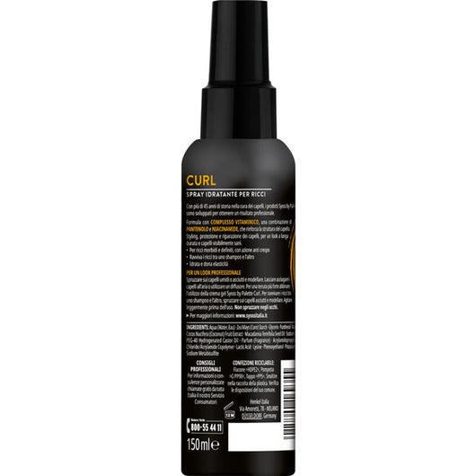 SYOSS PALETTE SPRAY CURL IDRATANTE PER RICCI 150ML