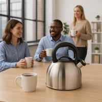 Bollitore Teiera in Acciaio Inox 2.5 LT 19x23x20.5 cm Induzione Manico Ergonomico