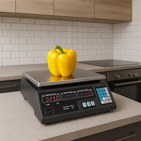 Bilancia Elettronica Digitale 40 kg Professionale Acciaio con Display e Batteria Ricaricabile