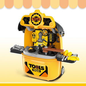 Trolley Banco da Lavoro Officina Giocattolo Valigia Set Gioco Mobile Accessori