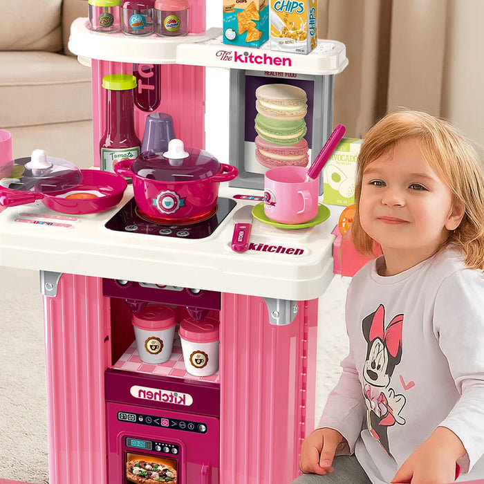 Playset Trolley Cucina Giocattolo per Bambini Accessori Luci e Suoni Idea Regalo