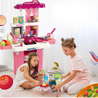 Playset Trolley Cucina Giocattolo per Bambini Accessori Luci e Suoni Idea Regalo