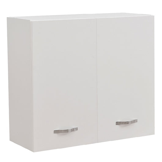 Mobile Cucina Pensile 2 Ante Componibile in Legno Colore Bianco 80x32 H72cm