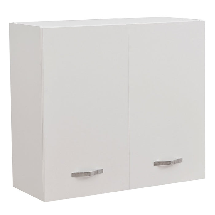 Mobile Cucina Pensile 2 Ante Componibile in Legno Colore Bianco 80x32 H72cm