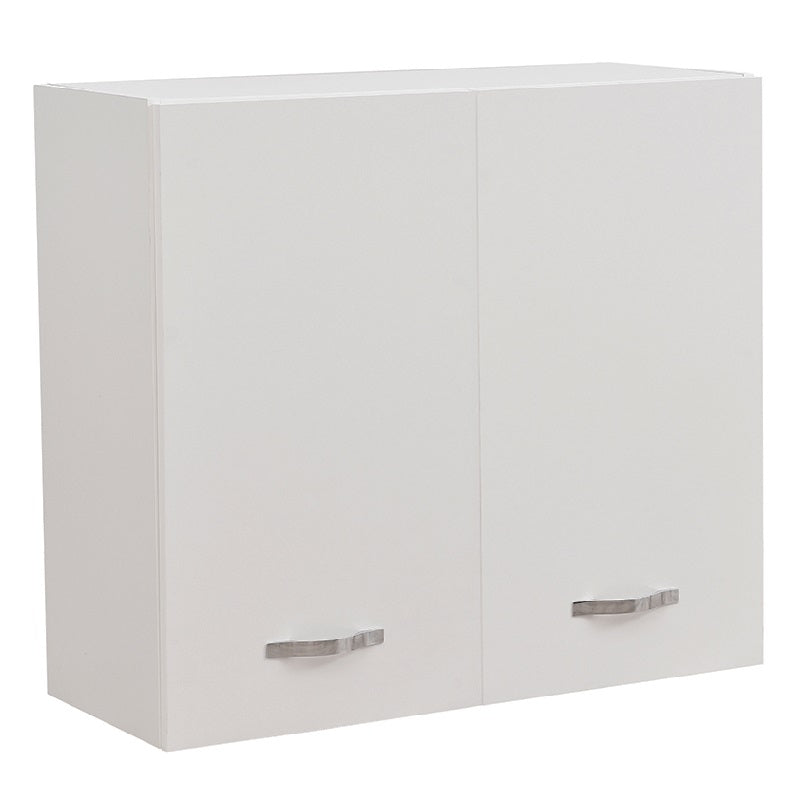 Mobile Cucina Pensile 2 Ante Componibile in Legno Colore Bianco 80x32 H72cm