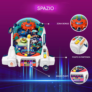 Mini Flipper per Bambini Gioco Arcade di Coordinazione Giocattolo Idea Regalo