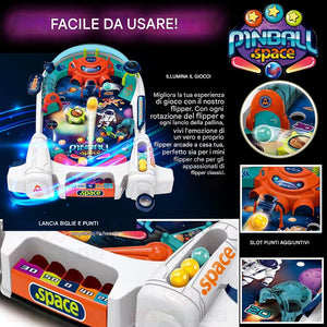 Mini Flipper per Bambini Gioco Arcade di Coordinazione Giocattolo Idea Regalo