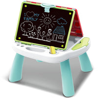 Lavagna per Bambini 4in1 Lavagnetta Pieghevole Doppio Lato Accessori Idea Regalo