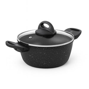 Set Pentole 6pz Pietra con Coperchio Magico Antiodore Casseruole 16 20 24 cm Induzione