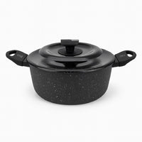 Set Pentole 6pz Pietra con Coperchio Magico Antiodore Casseruole 16 20 24 cm Induzione