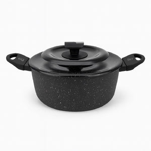 Set Pentole 6pz Pietra con Coperchio Magico Antiodore Casseruole 16 20 24 cm Induzione